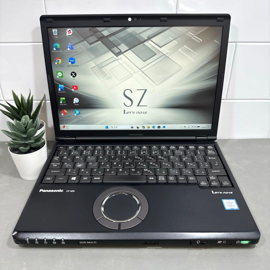 【限定品】レッツノートジェットブラックcfsz6☘️7世代i7☘SSD512