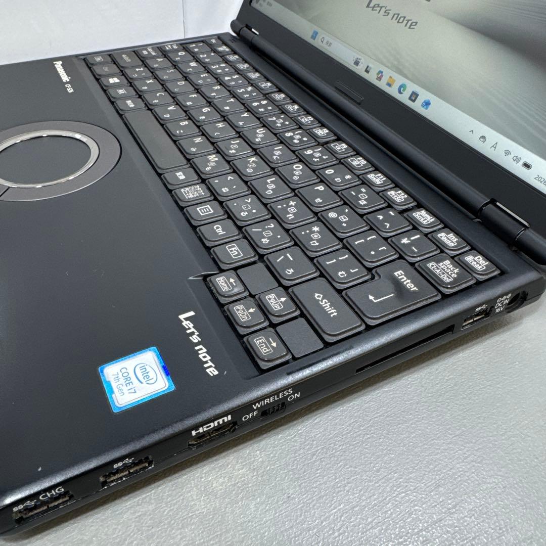 【限定品】レッツノートジェットブラックcfsz6☘️7世代i7☘SSD512