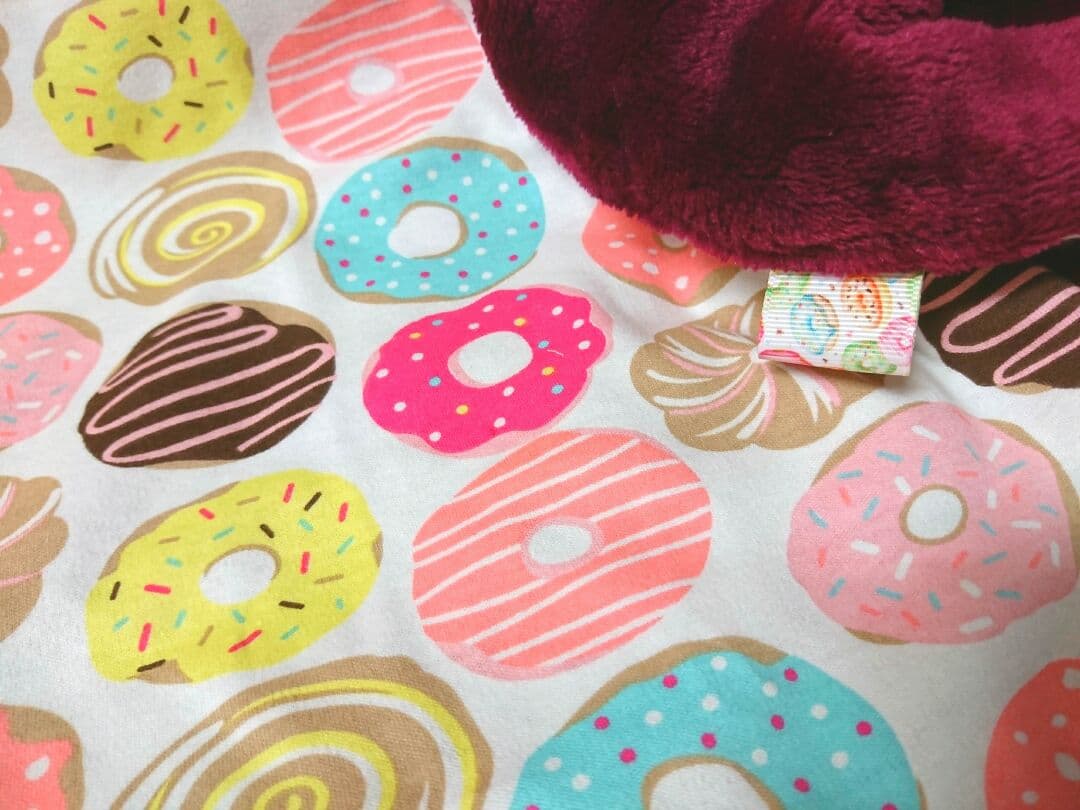 専用⭐みかん❤もちっふわ❤ニット×ボア⭐特大ブランケット❤ドーナツ