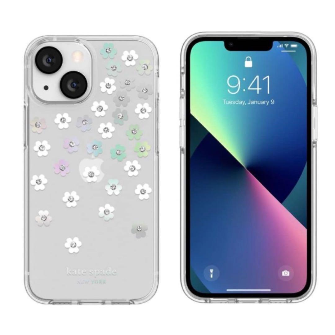 新品⭐︎ケイトスペード レインボーフラワー iPhone14Plus ケース