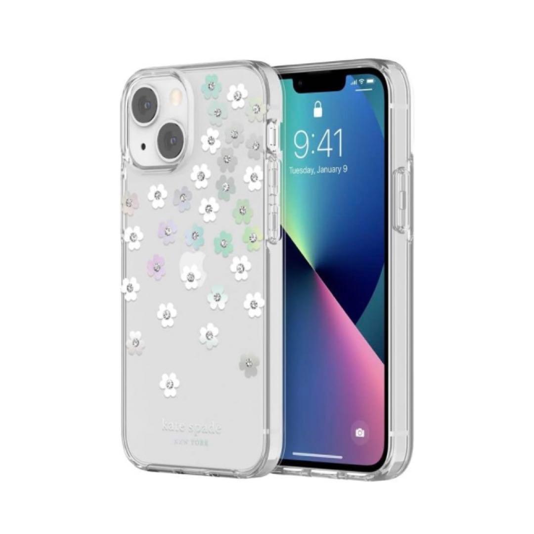 新品⭐︎ケイトスペード レインボーフラワー iPhone14Plus ケース