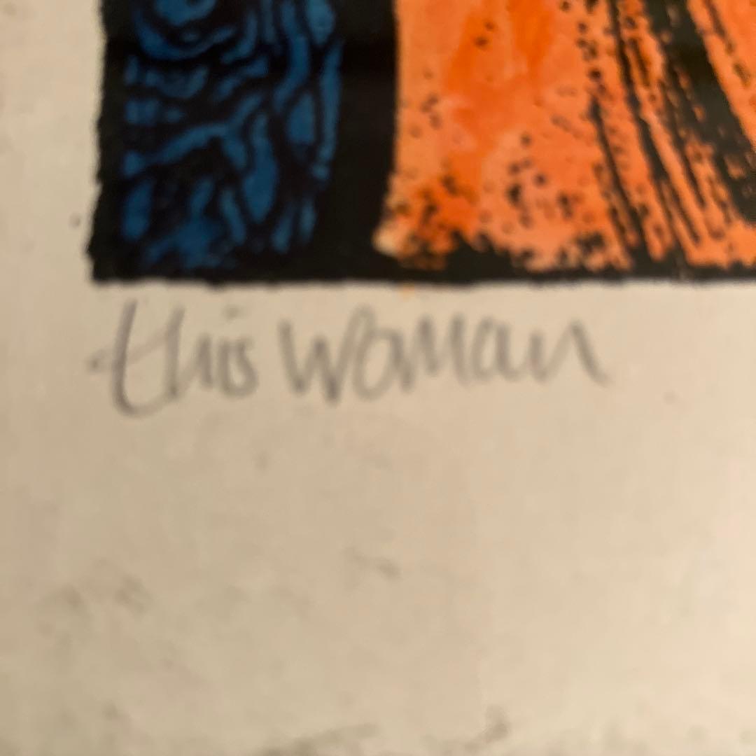美品　版画 this woman Jill Murphey 1996