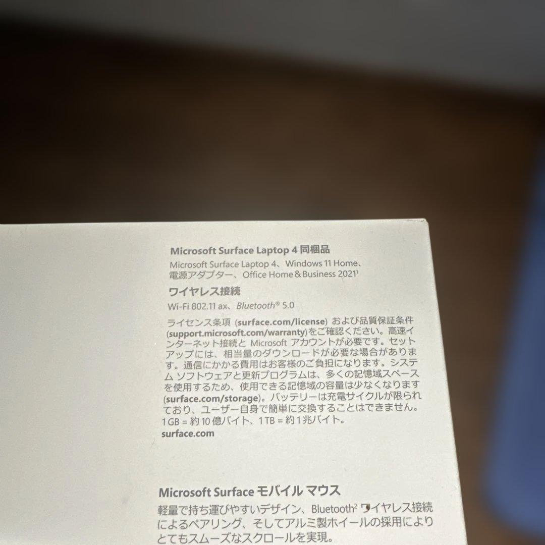 MicrosoftSurfaceLaptop4 16GB専用マウス充電器ケース付