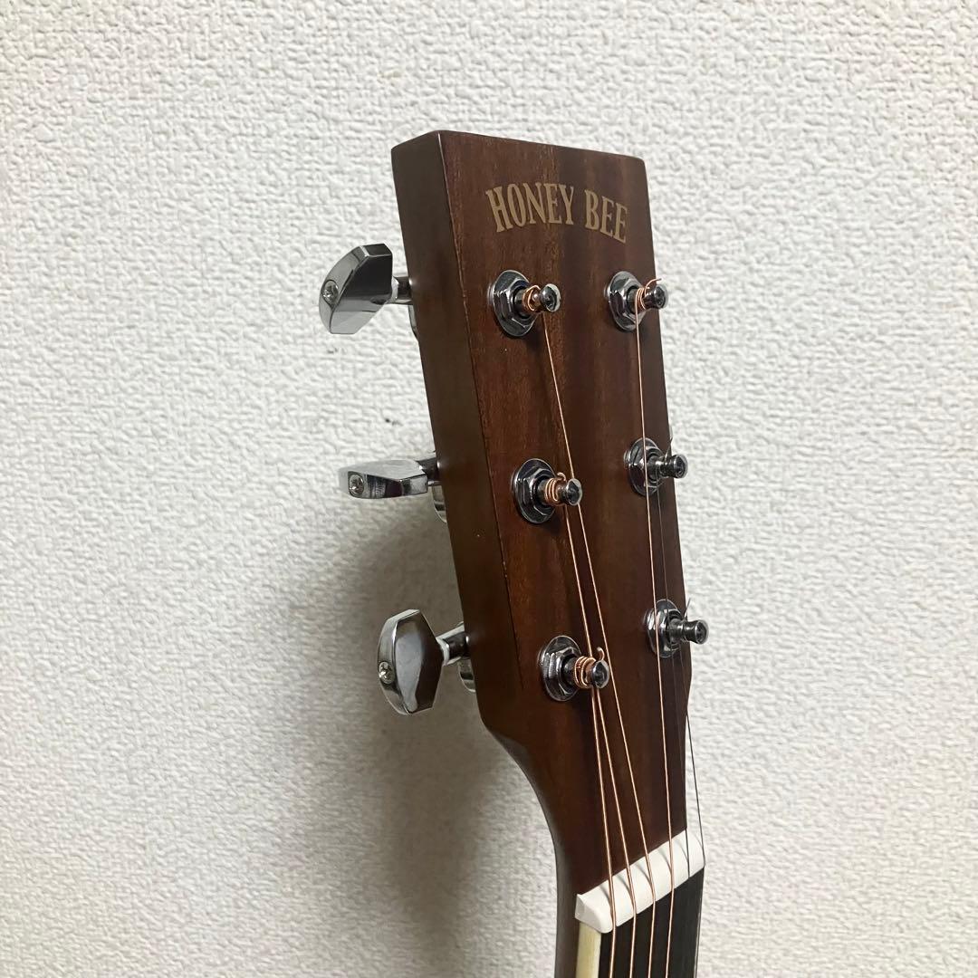 【弦新品】HONEY BEE F-15Wハニービーアコースティックギターケース付