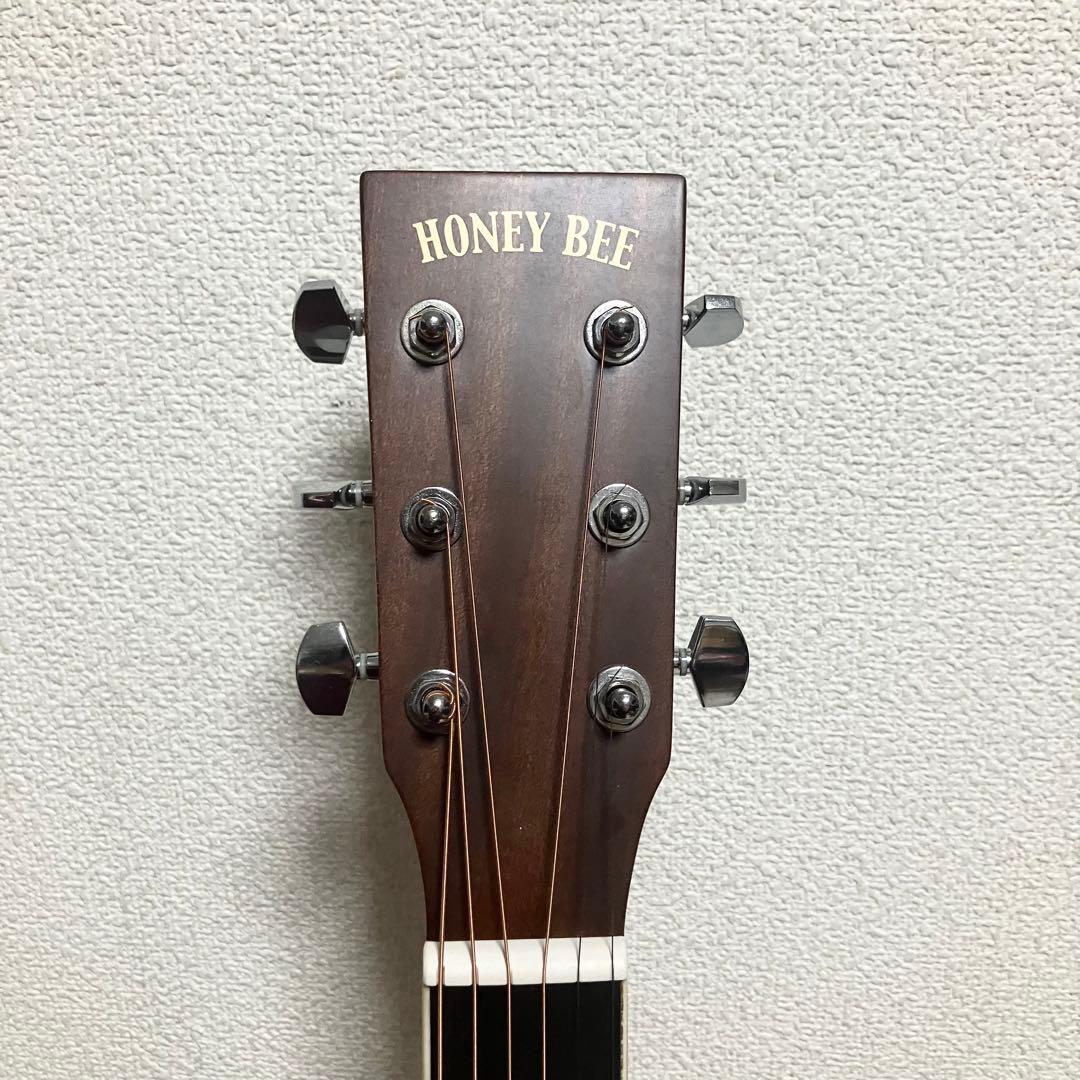 【弦新品】HONEY BEE F-15Wハニービーアコースティックギターケース付