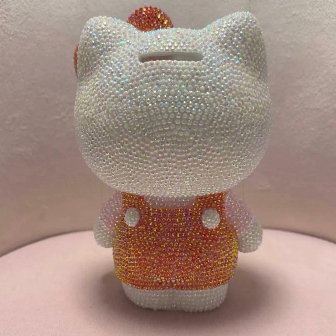 【完成品】キティちゃん 貯金箱 赤