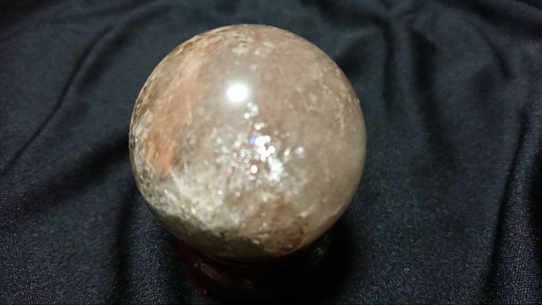 オレンジルチルクォーツ　キラキラ虹ガーデン　金運、財運、仕事運、成功へと導く