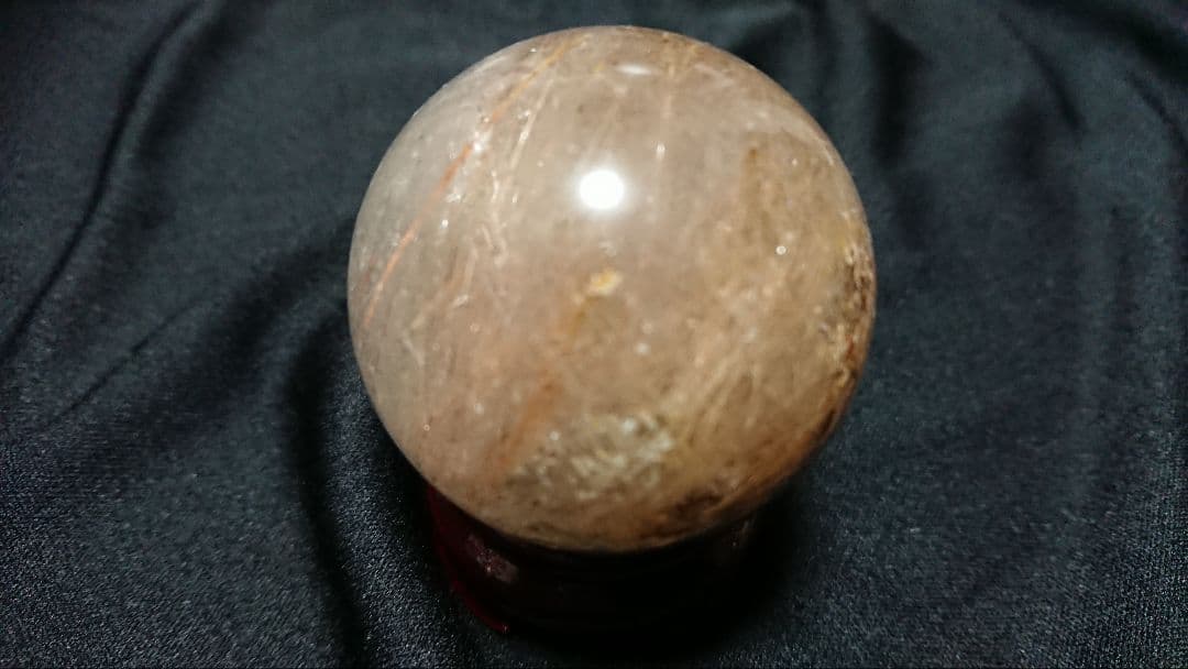 オレンジルチルクォーツ　キラキラ虹ガーデン　金運、財運、仕事運、成功へと導く