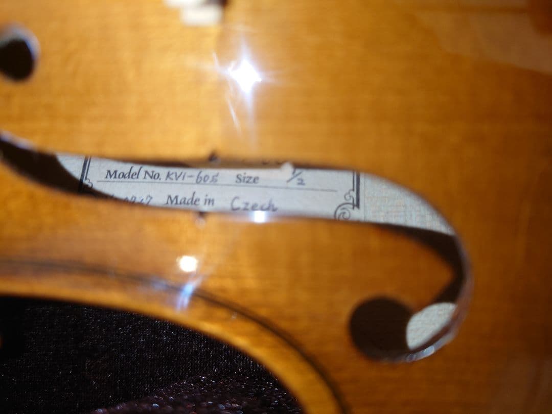 【中古美品】1/2サイズ チェコ製 バイオリン セット