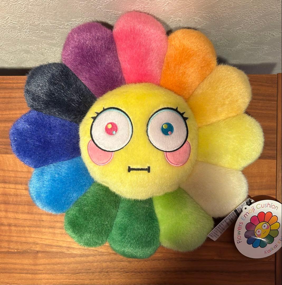 村上隆　フラワークッション　絵文字　 お花クッション　ぬいぐるみ 30cm