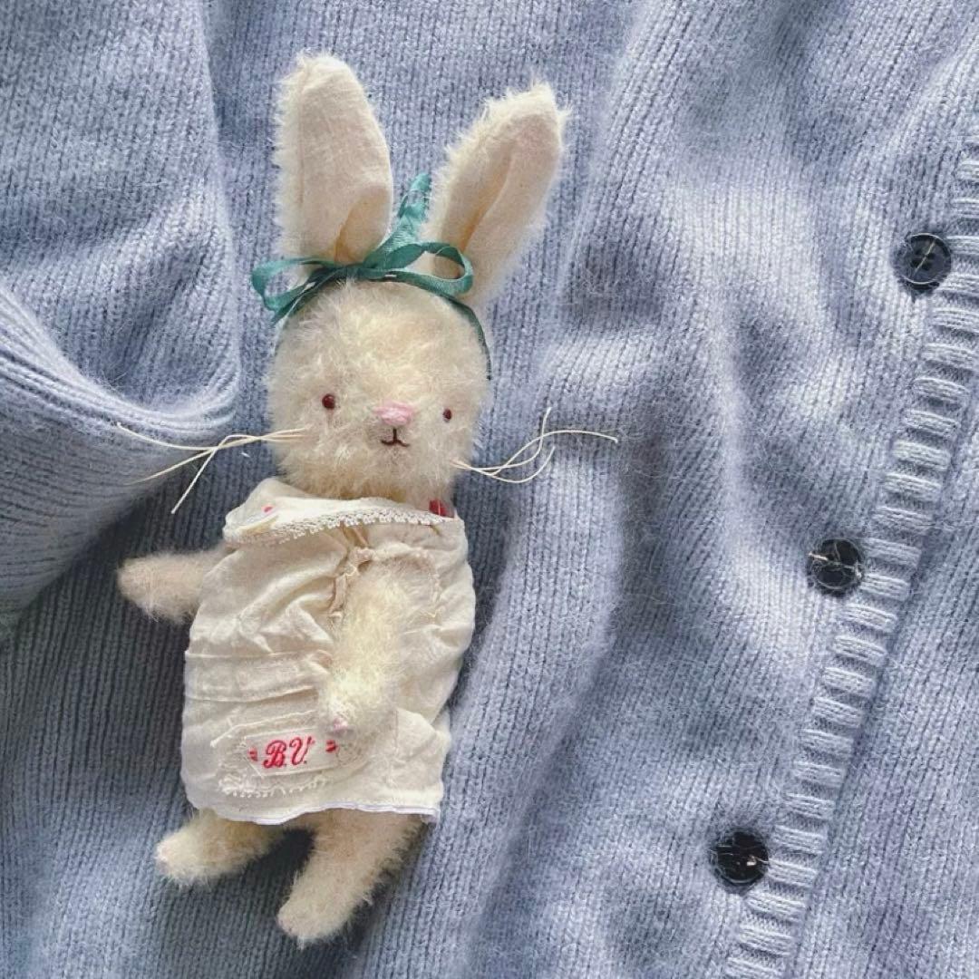 かわいい可愛すぎる仔兎 ぬいぐるみ アーティストベア 海外作家様 ハンドメイド