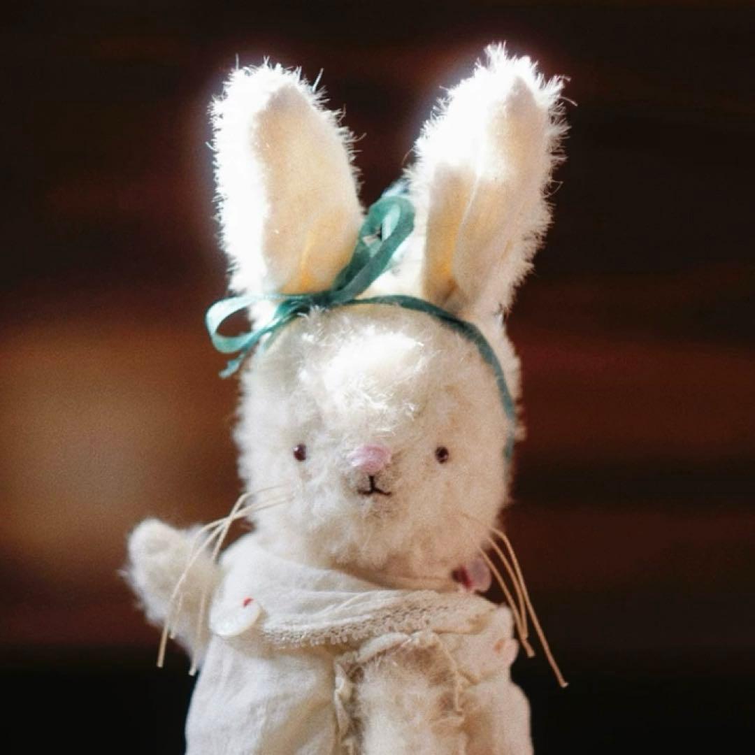 かわいい可愛すぎる仔兎 ぬいぐるみ アーティストベア 海外作家様 ハンドメイド