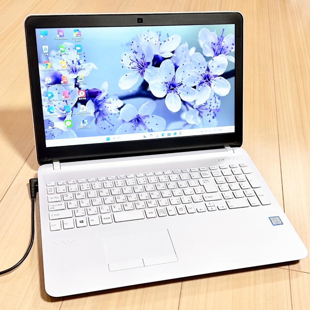 VAIO✨第7世代✨メモリ8GB⭐初心者OK‼すぐ使えるノートPC✨テンキー付