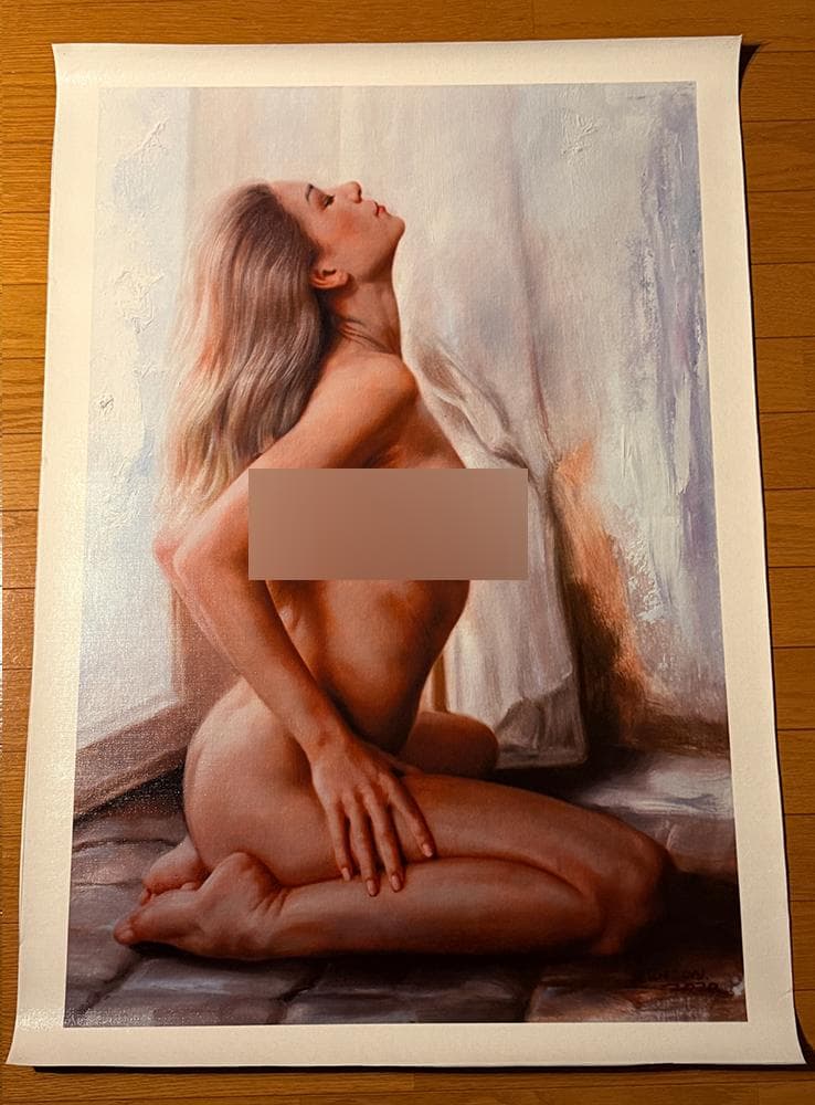 【アート作品】美しい女性をモデルにした油絵風の肖像画・絵画・裸婦画55