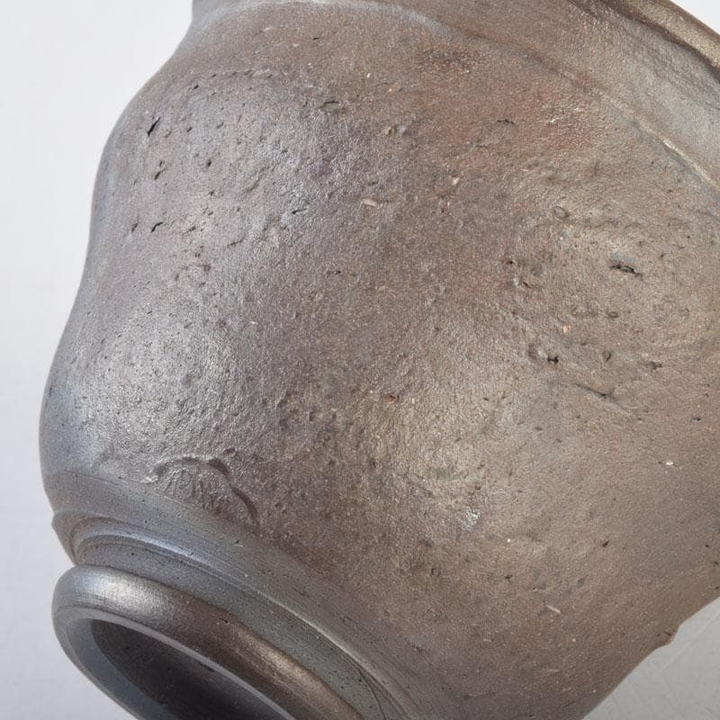 常滑焼　小西洋平作　窯変　ぐい呑　共布共箱　V　8657