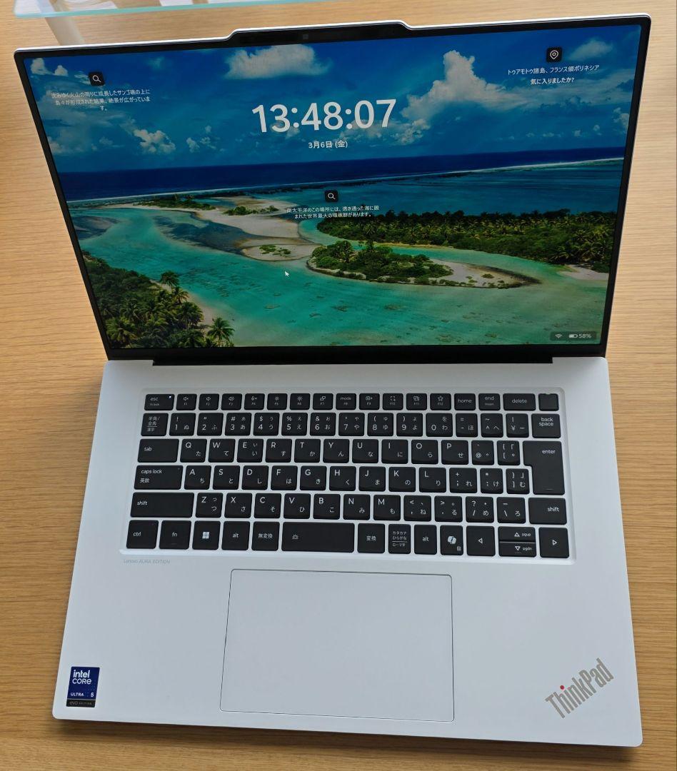 ほぼ未使用★32GB 有機EL Thinkpad X9 ホワイト