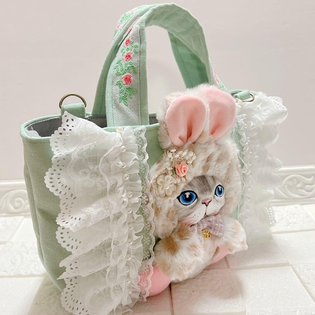 さ*る様 コヤンイサムチョン 豪華フリル＆刺繍 バニー ルミちゃん 2WAYトー