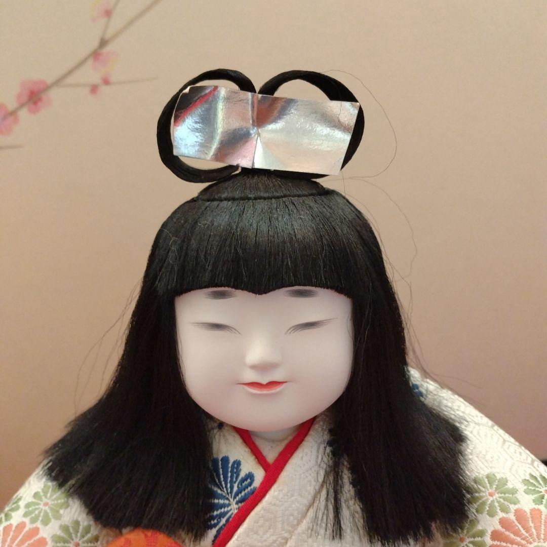 初代　原米州 作　木目込　雛人形一式　(無形文化財技術保存　古典巻袖雛)