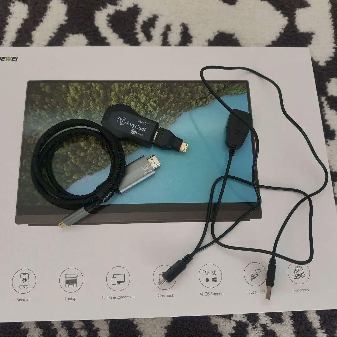 モバイルモニターEWEI 4k 有機EL 13.3インチLO-133NU