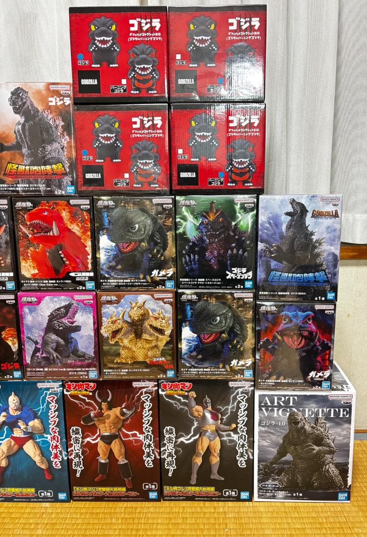 【新品未開封】ゴジラ キン肉マン プライズフィギュア まとめ売り24点 鎮座獣