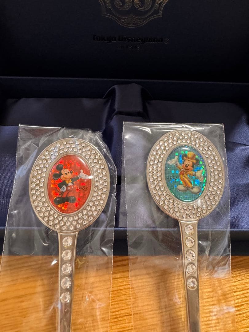 【一時的値下中】ディズニー　CLUB33 30周年限定ペアスプーン　シルバー