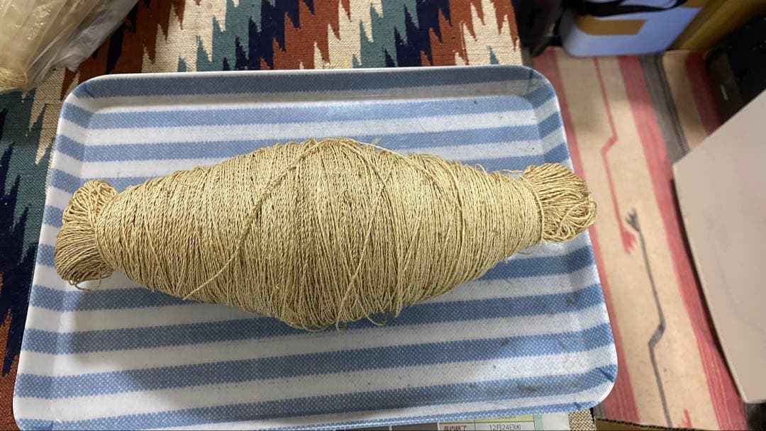 KUZU-80 葛糸*363g　くず糸　撚り糸　手編み・手織り用糸　ラオス産