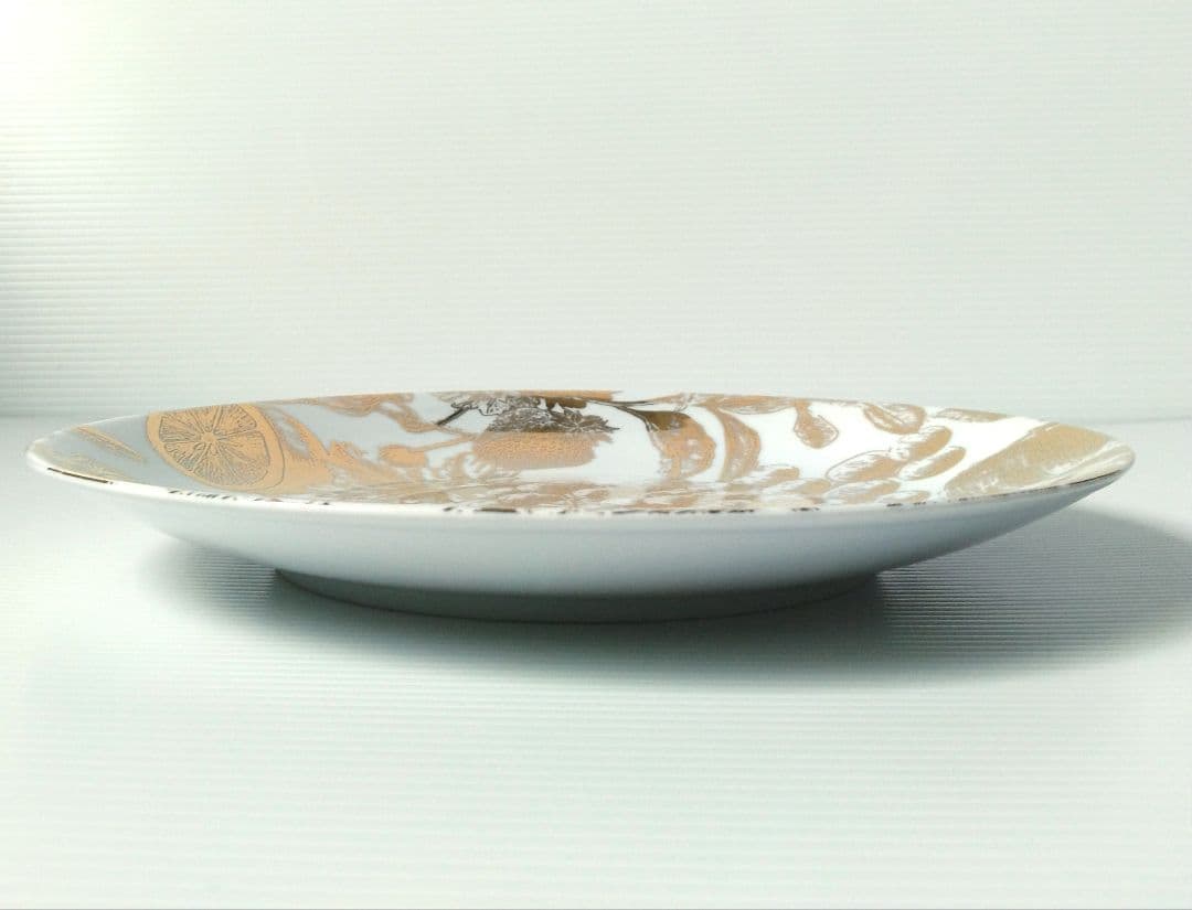フランス ジェネビェーヴレチュ プレート 大皿 食器 皿 ゴールド 26,6cm
