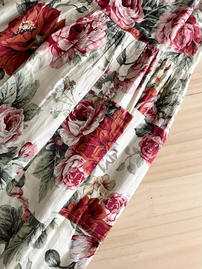 タグ付き未使用 IKUKO イクコ コットン 100% エプロン ヘアバンド