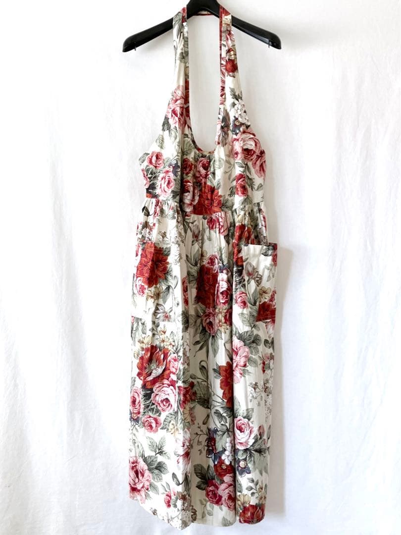 タグ付き未使用 IKUKO イクコ コットン 100% エプロン ヘアバンド