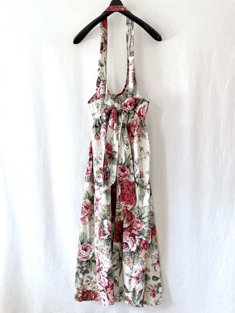 タグ付き未使用 IKUKO イクコ コットン 100% エプロン ヘアバンド