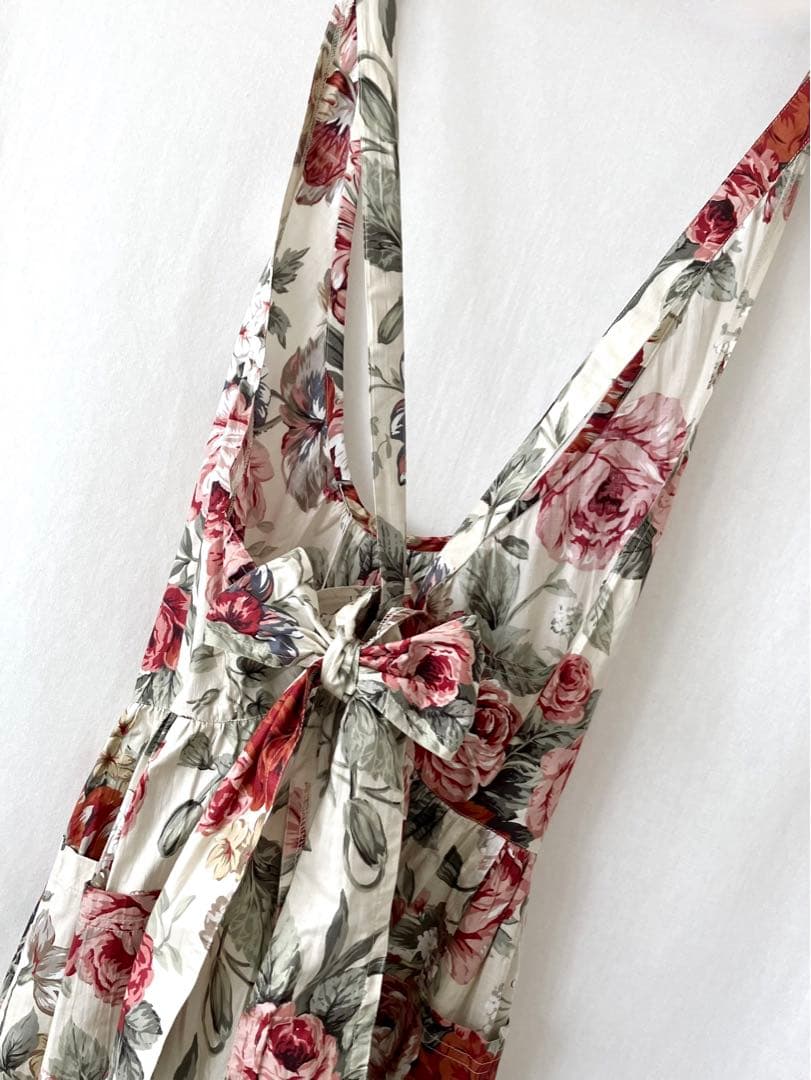 タグ付き未使用 IKUKO イクコ コットン 100% エプロン ヘアバンド