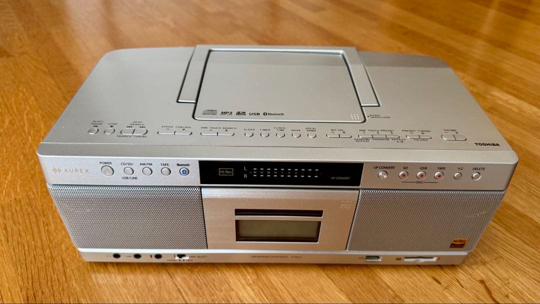 TOSHIBA TY-AK21 CDラジカセ シルバー （中古）