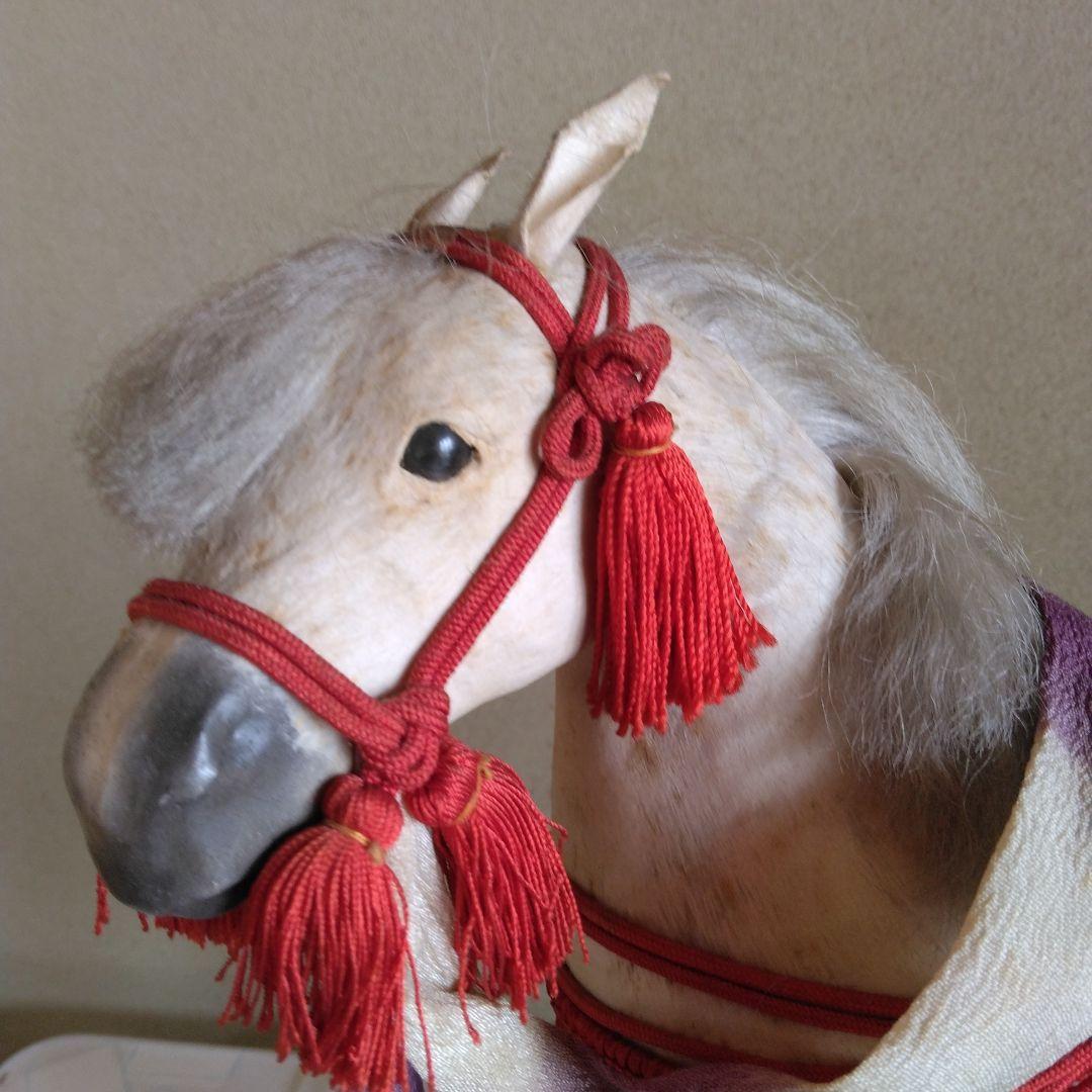 干支　馬　令和8年　レトロ 端午の節句　共箱　台座付き