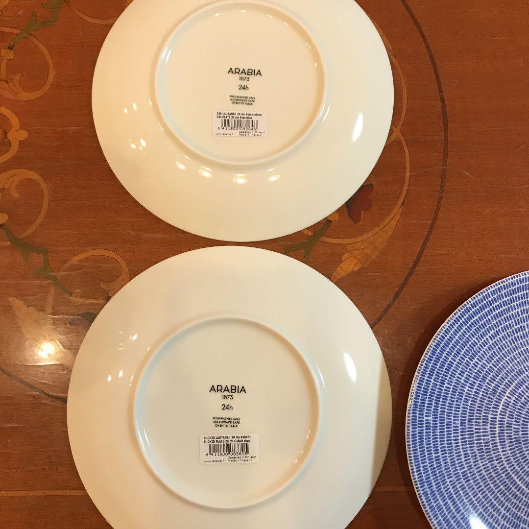 新品☆アラビア アベック＆トゥオキオ 20cmプレート 2枚