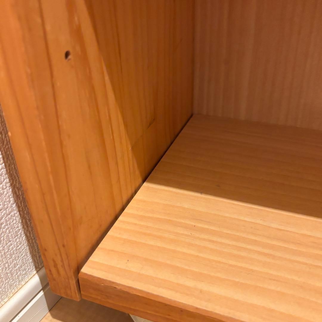 モモナチュラル シェルフ/ワゴン キャスター付き