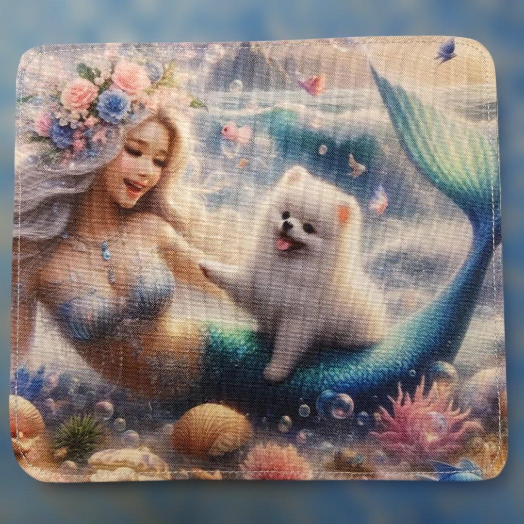 ピーチ　ハンカチ　ポメラニアンちゃん柄　19枚