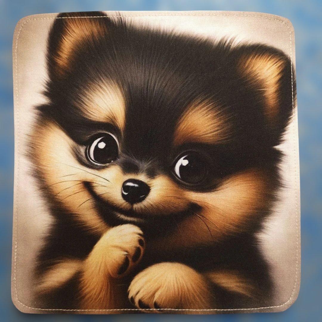 ピーチ　ハンカチ　ポメラニアンちゃん柄　19枚