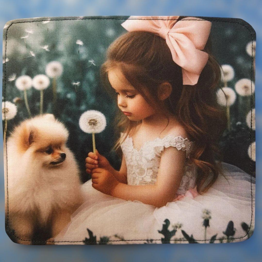 ピーチ　ハンカチ　ポメラニアンちゃん柄　19枚