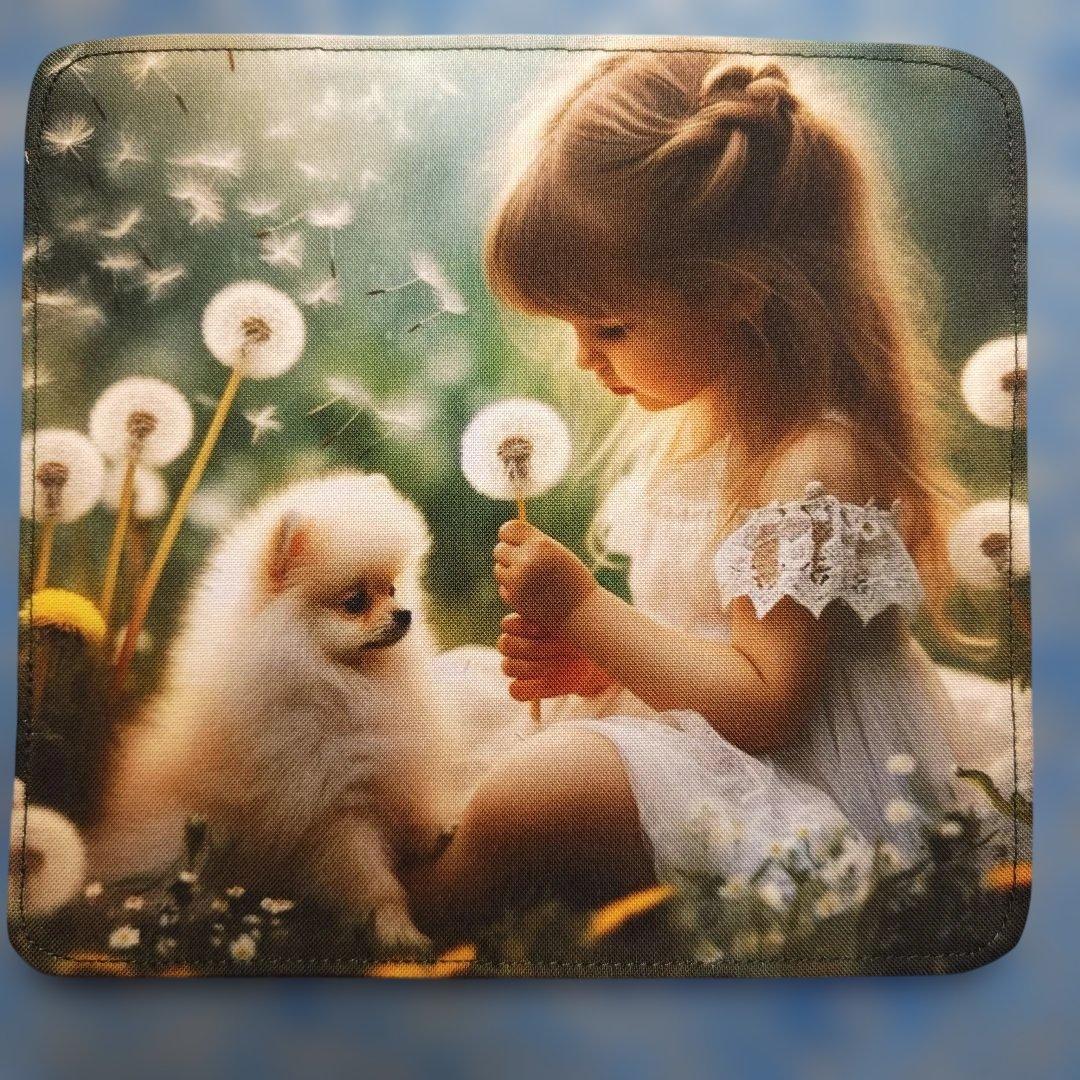 ピーチ　ハンカチ　ポメラニアンちゃん柄　19枚