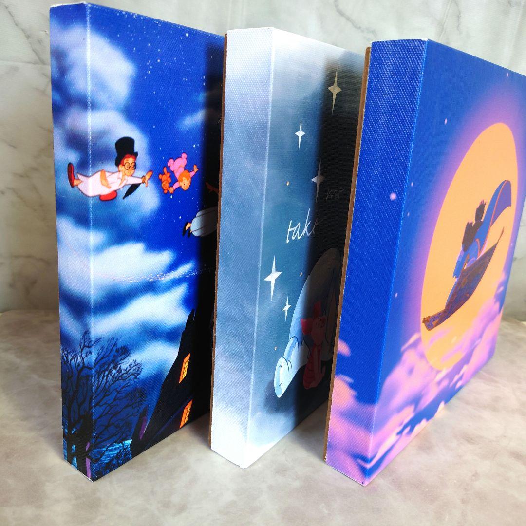 ディズニー　光るキャンバスパネル　インテリア　3点セット