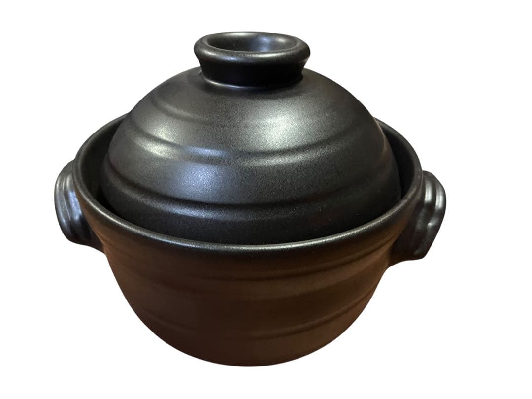 未使用 華月 大黒窯 四日市萬古焼 ごはん鍋 土鍋 かまど炊き 炊飯 4合