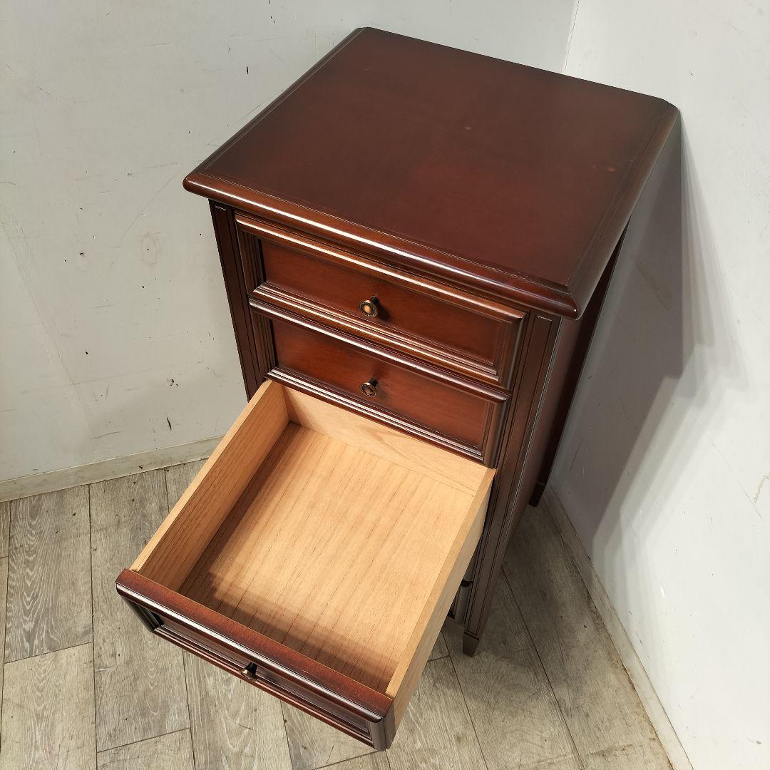 M♦海家具工業 KENTシリーズ マホガニー材 5段ハイチェスト