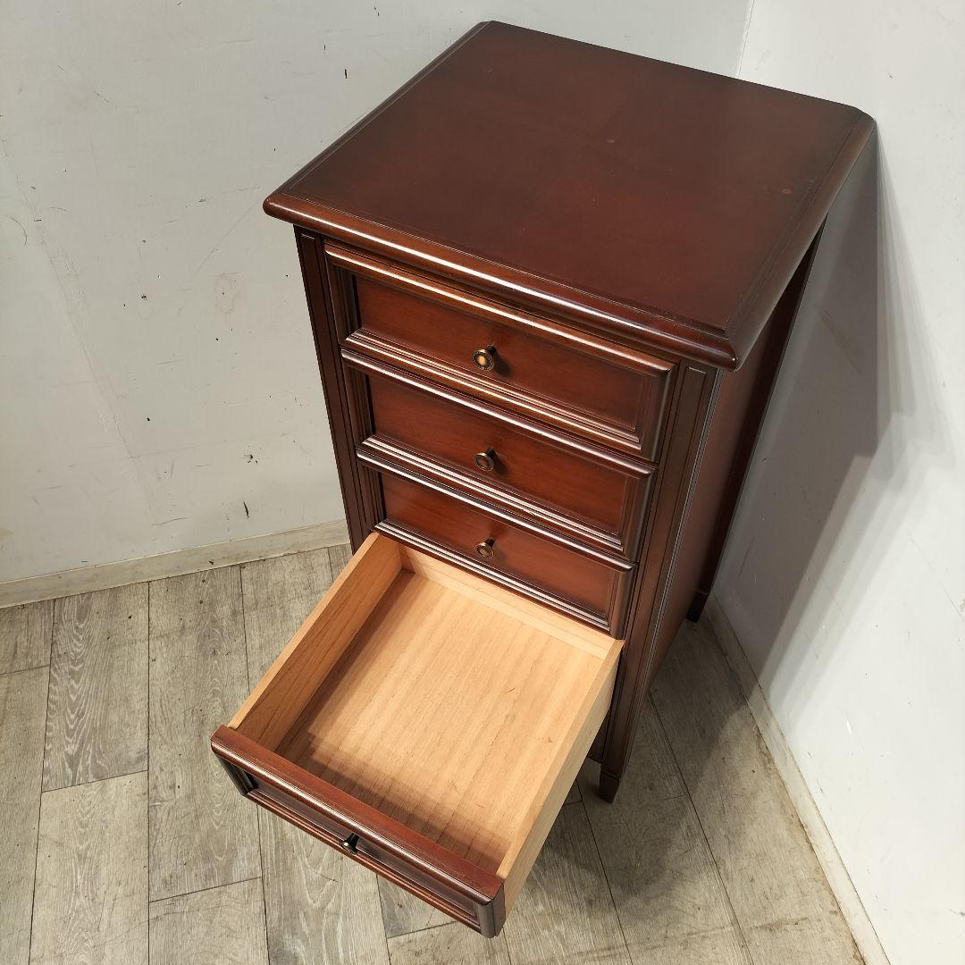 M♦海家具工業 KENTシリーズ マホガニー材 5段ハイチェスト