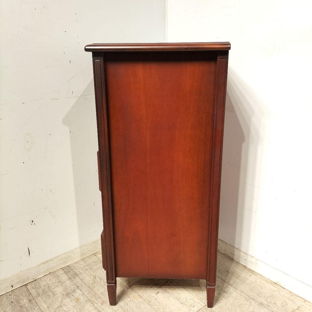 M♦海家具工業 KENTシリーズ マホガニー材 5段ハイチェスト