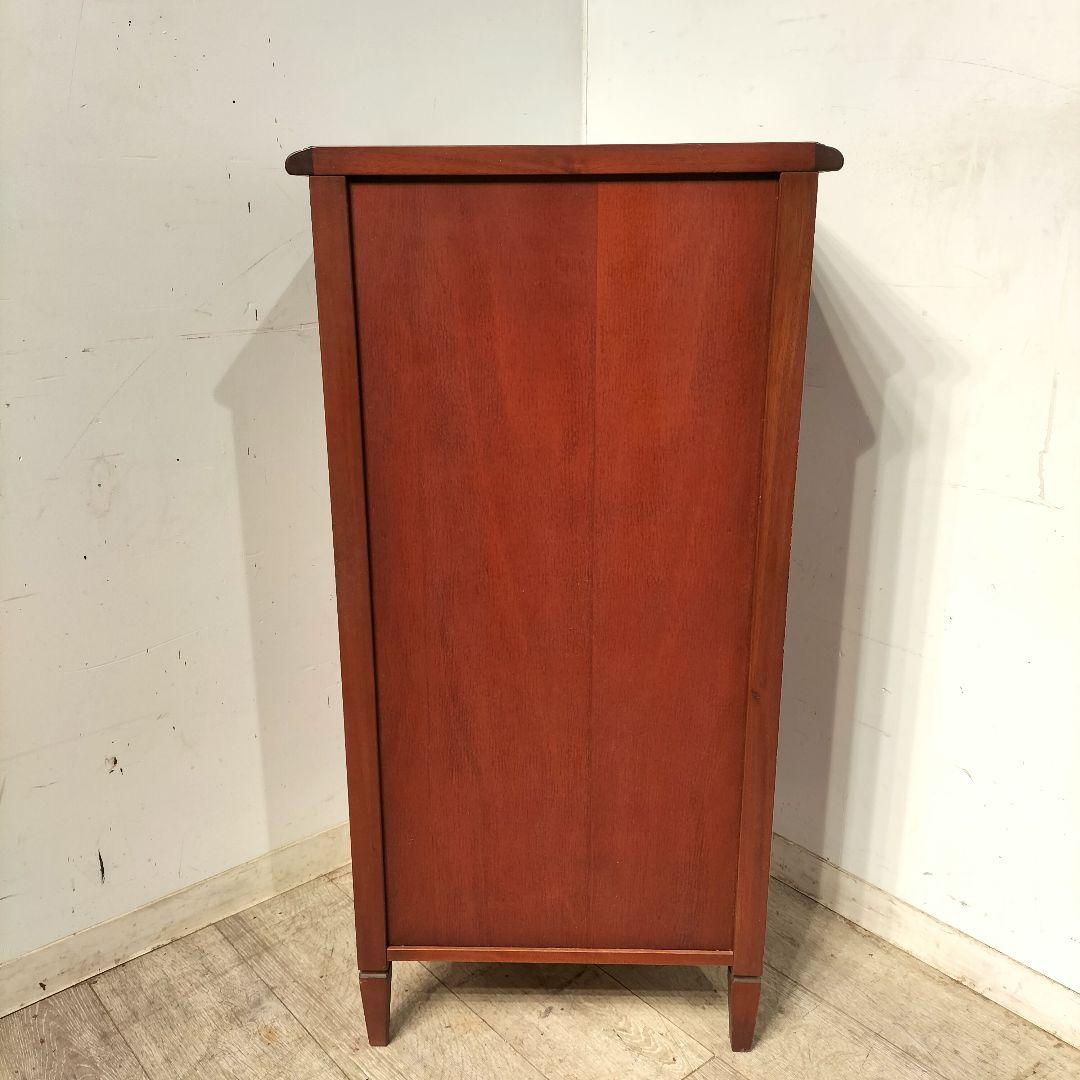 M♦海家具工業 KENTシリーズ マホガニー材 5段ハイチェスト