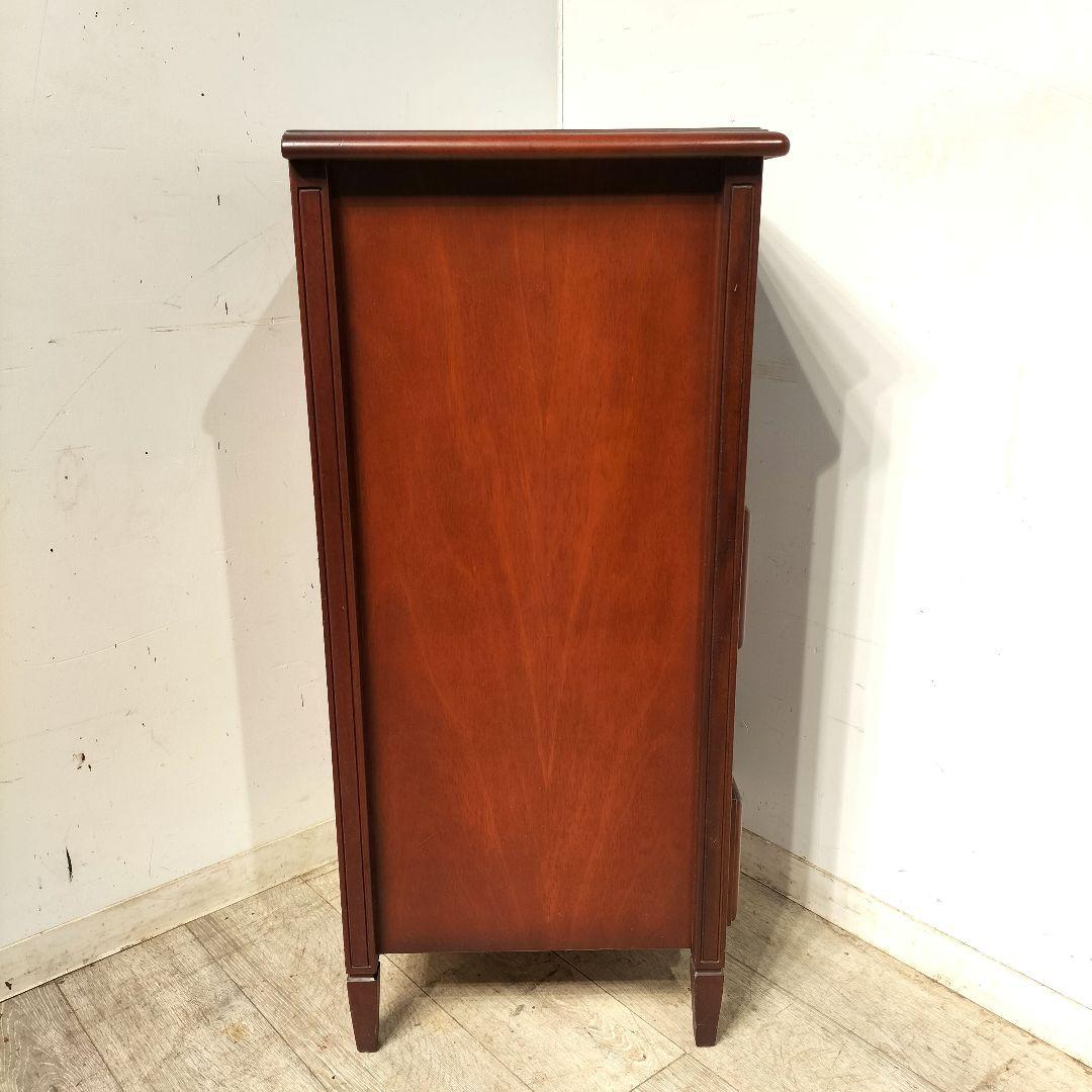 M♦海家具工業 KENTシリーズ マホガニー材 5段ハイチェスト