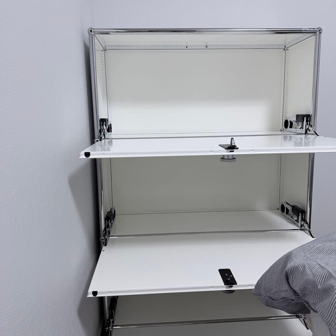 USMハラー　1列3段キャビネット　ピュアホワイト