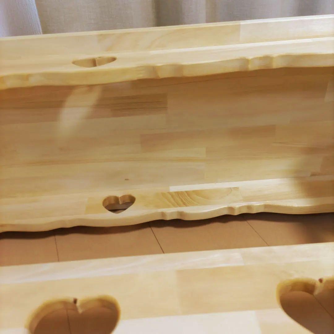 カントリー家具　ベンチ　チェア　長椅子　ハート　木製　ハンドメイド　幅93cm