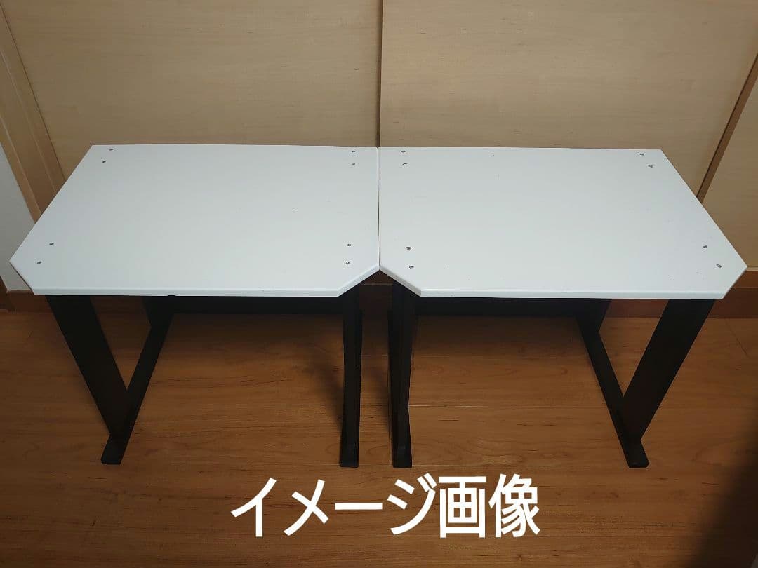 【累積225台目】１台用パチスロ実機の置き台・シンプルスタンド★白色＋黒色②