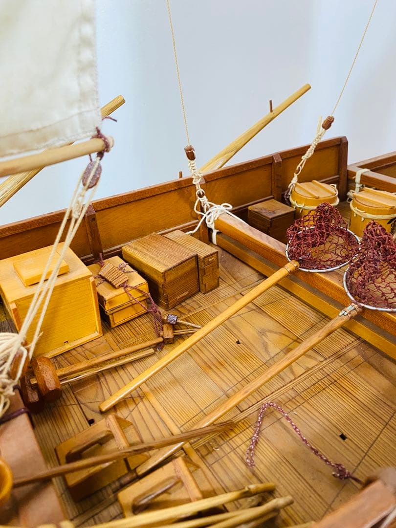 帆船模型 八丁櫓木製 和船 船大工 伝統工芸